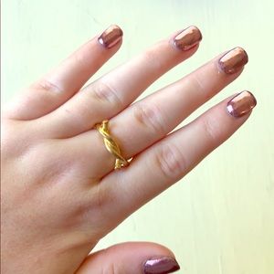 Golden Love Knot Ring by Vanessa Mooney